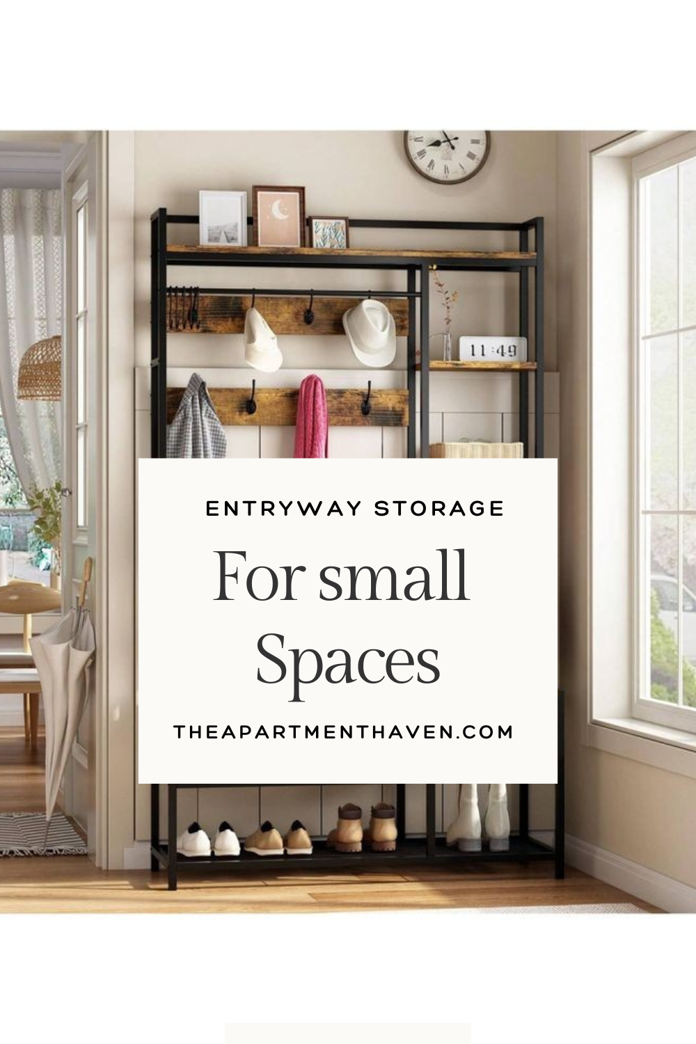 entryway storage for small spaces