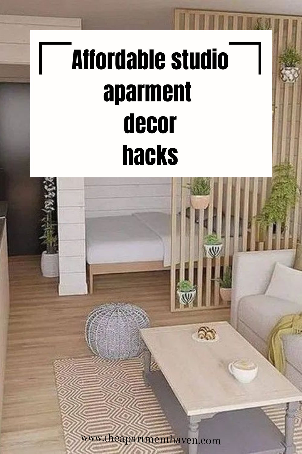 decorate a studio apartment