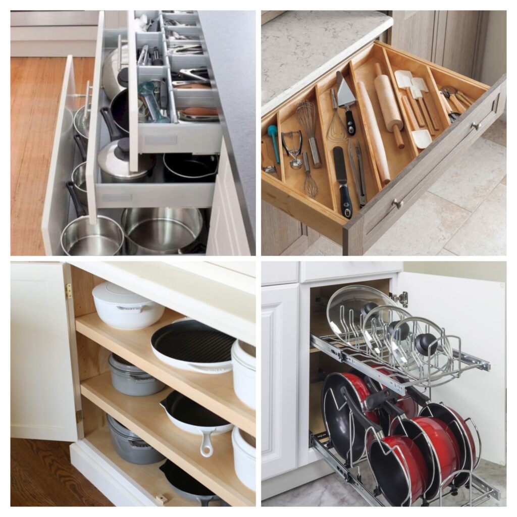 pots and pans drawer organizer